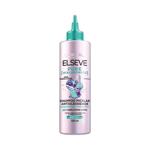 Shampoo L'Oréal Paris Elseve Pure Hialurônico Micelar Antioleosidade 300ml