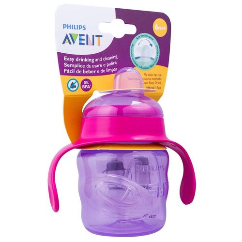 Copo de Transição Phillips Avent 6 Meses+ Rosa Capacidade 200ml
