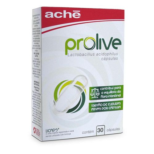 Probiótico Prolive 1Bi com 30 Cápsulas