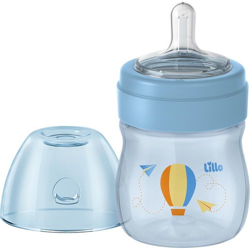 Mamadeira Lillo Super Evolution Bico de Silicone Azul 150ml