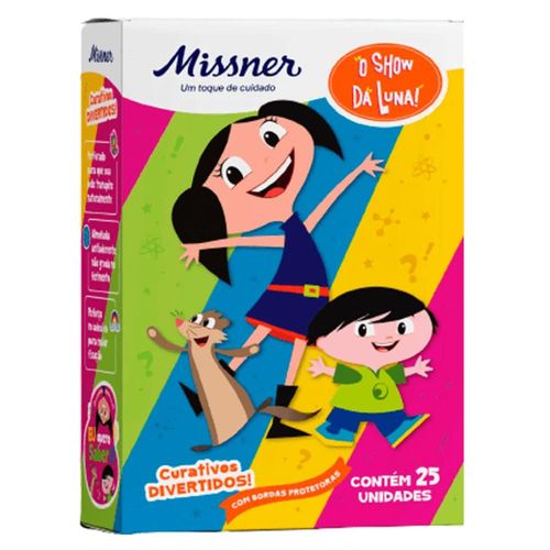 Curativo Flexível Missner O Show da Luna Sortido com 25 Unidades