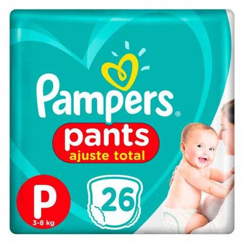 Fralda Ajuste Total Pampers Pants P com 26 Unidades