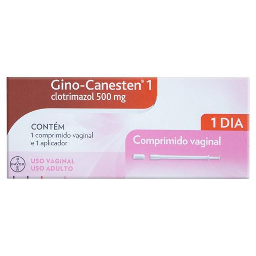 Gino-Canesten 500mg com Aplicador com 1 Comprimido Vaginal