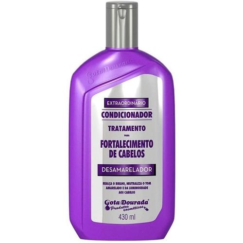 Condicionador Uso Diário Desamarelador Gota Dourada 430ml