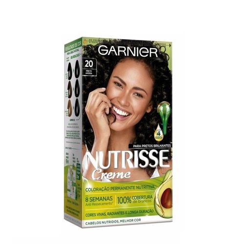 Tintura Garnier Nutrisse Nº 20 Preto Amora com 1 Unidade