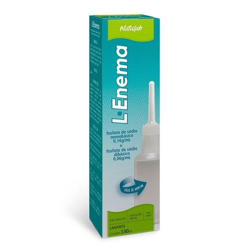 L-Enema 160mg/ml + 60mg/ml Solução de Uso Retal Frasco 130ml