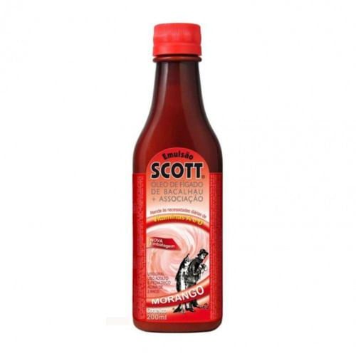 Emulsão Scott Solução de Uso Oral Sabor Morango 200ml