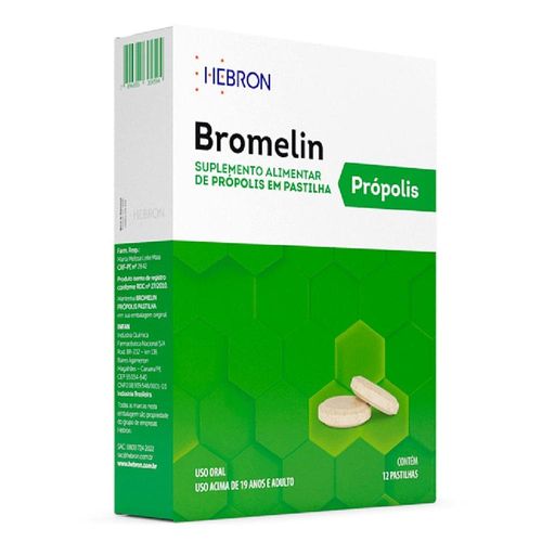 Bromelin Própolis com 12 Pastilhas