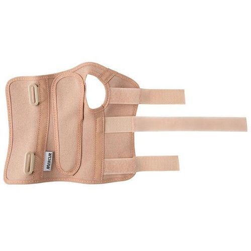 Mercur Órtese Curta para Punho com Tala Mão Direita Bege Tamanho P com 1 Unidade