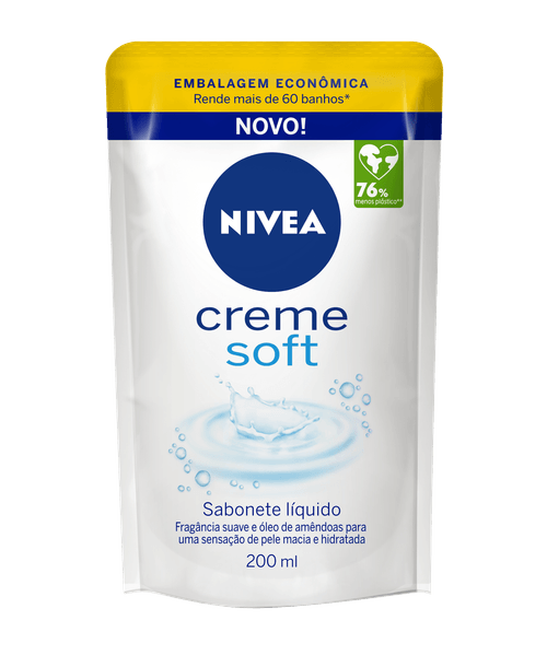 Sabonete Líquido Nivea Creme Soft Refil 200ml