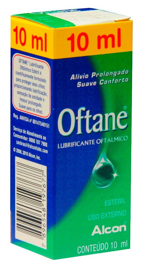 Colírio Oftane Solução de Uso Oftálmico Frasco Gotejador 10ml