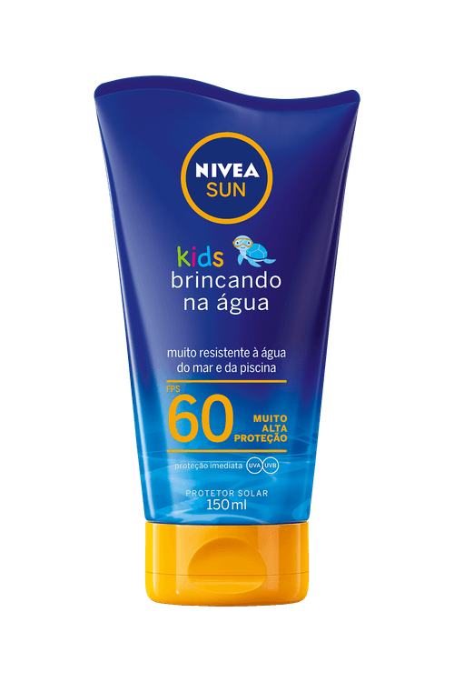 Protetor Solar Corporal Infantil Nivea Sun Kids Brincando na Água FPS 60 com 150ml