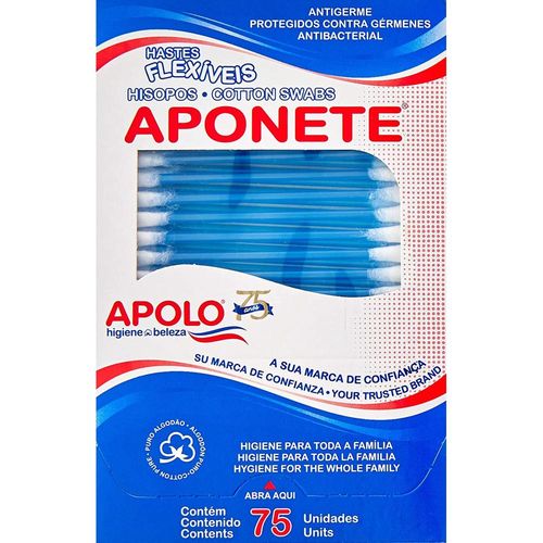 Hastes Flexíveis Aponete com 75 Unidades