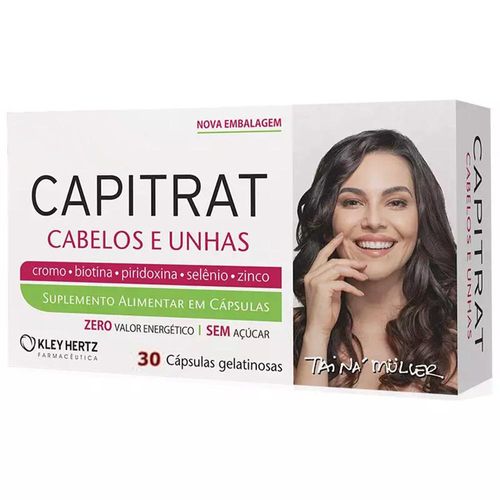 Capitrat Cabelos e Unhas Com 30 Cápsulas Gelatinosas