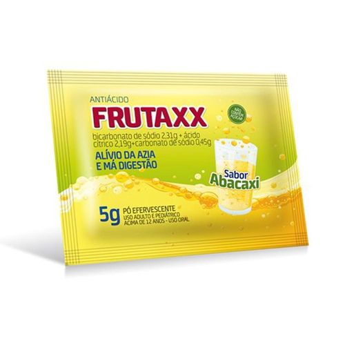 Frutaxx 2,31g + 2,19g + 0,45g Pó Efervescente de Uso Oral Sabor Abacaxi Sachê 5g