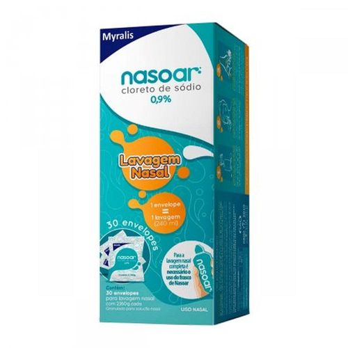 Nasoar XT Refil 0.9% Pó para Solução de Uso Nasal com 30 Envelopes