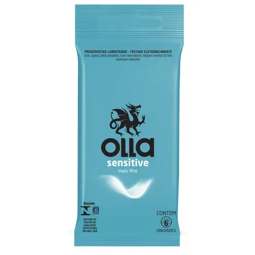 Preservativo Olla Sensitive com 6 Unidades