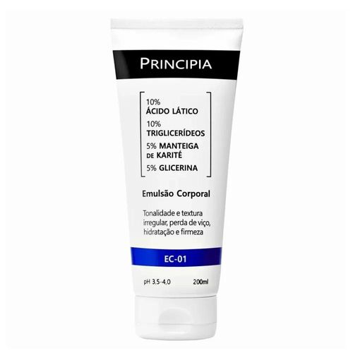 Emulsão Corporal Principia 10% Ácido Lático EC-01 200ml