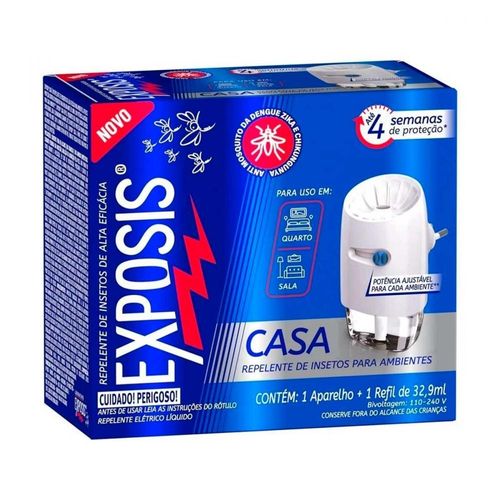 Repelente Exposis com 1 Aparelho Elétrico + Refil 32,9ml