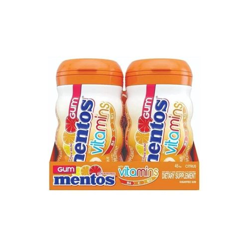 Display Mentos Vitamins Sabor Citrus com 6 Unidades