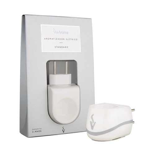 Aromatizador Elétrico Plástico Branco Bivolt Via Aroma com 1 Unidade