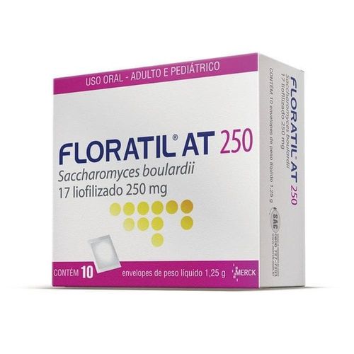 Floratil AT 250mg Pó para Solução de Uso Oral com 10 Envelopes com 1,25g