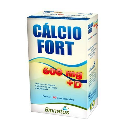 Cálcio Fort 600mg + D Bionatus Laboratório Botânico com 60 Comprimidos