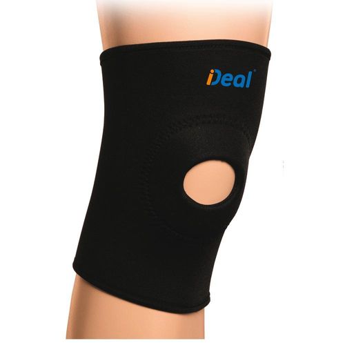 Joelheira Elástica Ideal Neoprene Preto Tamanho P com 1 Unidade
