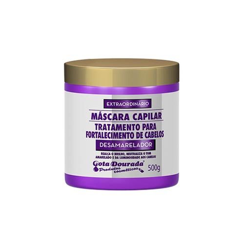 Máscara Desamarelador Gota Dourada 500g