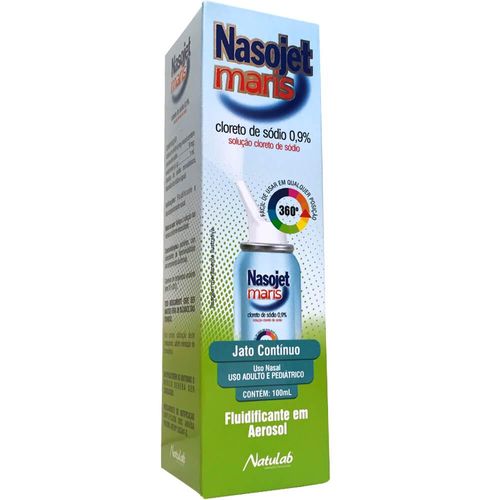 Nasojet 0.9% Solução Nasal Frasco Spray Jato Contínuo 100ml