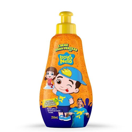 Creme de Pentear Luccas Neto Cacheados e Ondulados Cia da Natureza 250ml