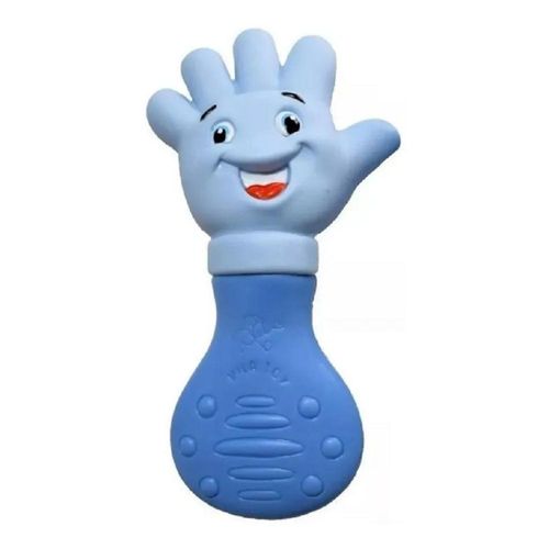 Mordedor Vila Toy Mãozinha Azul com 1 Unidade
