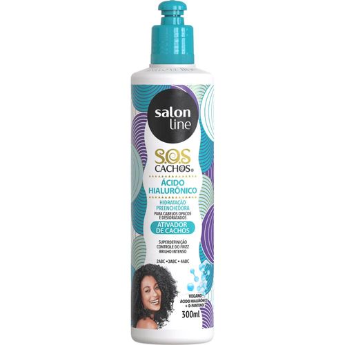 Creme Ativador de Cachos com Ácido Hialurônico Salon Line S.O.S 300ml