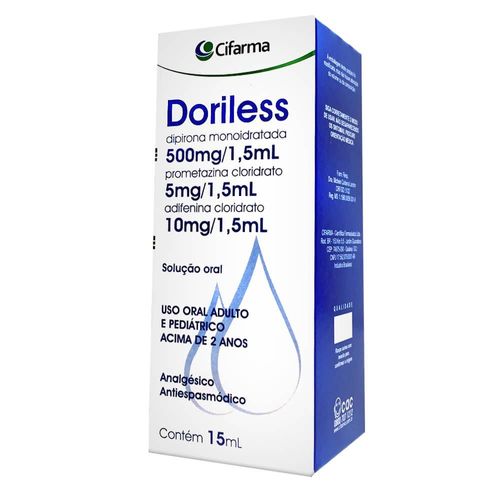 Doriless Gotas Solução de Uso Oral Frasco Gotejador 15ml