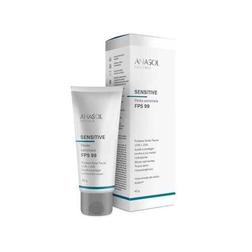 Protetor Solar Facial FPS 99 Pele Sensíveis Anasol Clinicals 40g