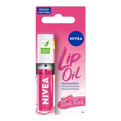 Lip Oil Efeito Gloss Pink Rock Nivea 5,5ml