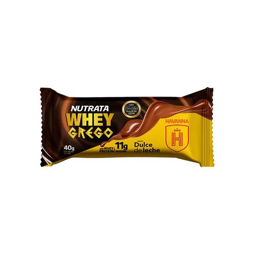 Barra de Proteína Nutrata Whey Grego Dulce de Leche Havanna 40g