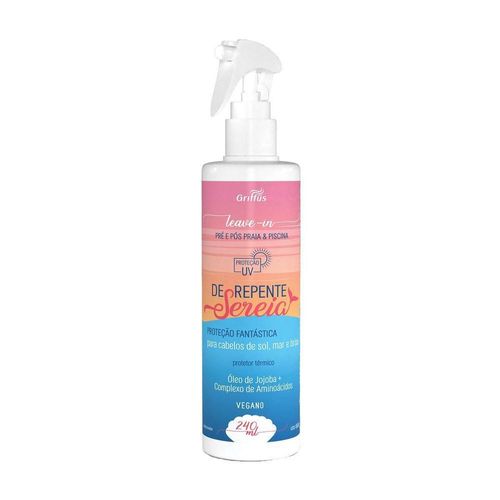 Griffus Creme Leave-In Pre e Pos Praia e Piscina de Repente Sereia 240ml