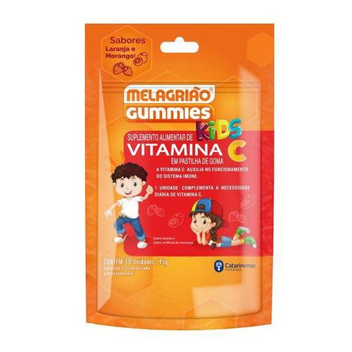 Melagrião Gummies Kids Vitamina C com 30 Unidades