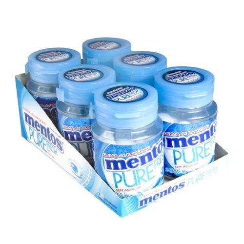 Display com Gomas Pure Fresh Mint Mentos com 6 Unidades com 56g
