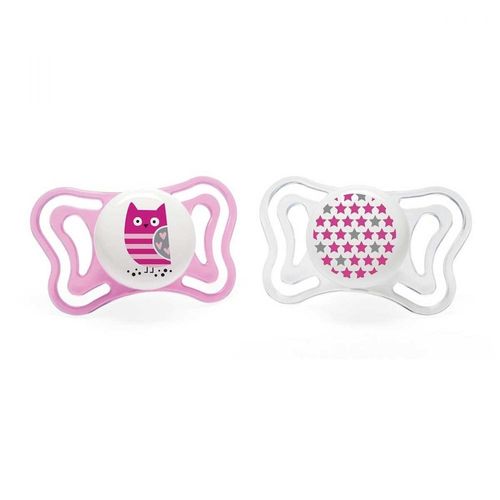 Chupeta Light de 2 a 6 Meses Menina Chicco com 2 Unidades