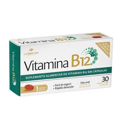 Vitamina B12 com 30 Cápsulas