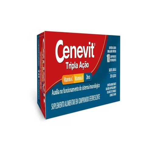 Cenevit Tripla Ação com 10 Comprimidos Efervecentes
