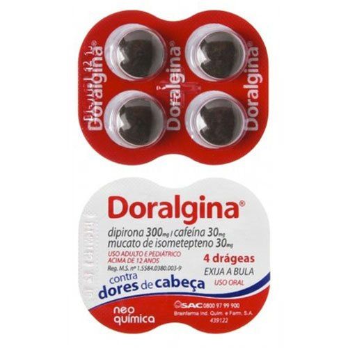 Doralgina 30mg + 300mg + 30mg com 25 Blísteres com 4 Drágeas