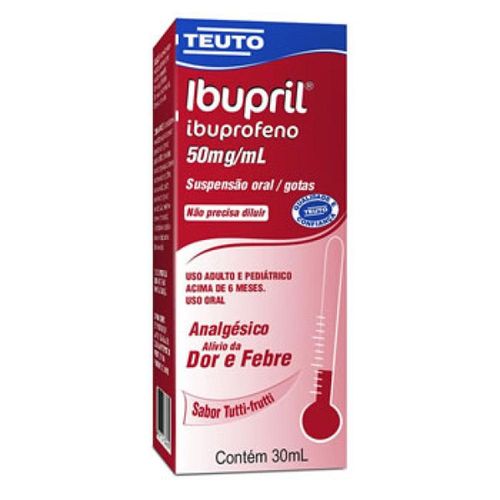 Ibupril 50mg/ml Suspensão de Uso Oral Frasco Gotejador 30ml