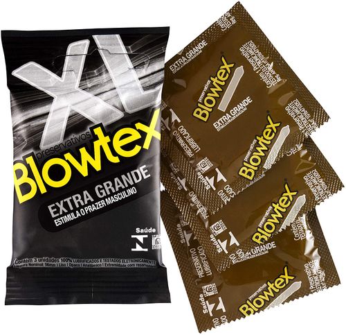 Preservativo Blowtex Extra Grande com 3 Unidades
