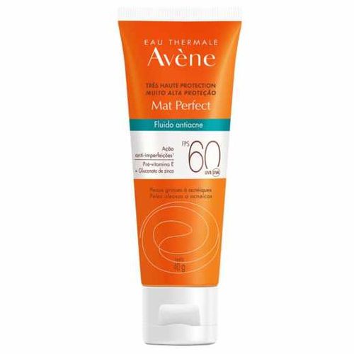 Protetor Solar Facial FPS 60 Avène Mat Perfect Fluido Antiacne 40g