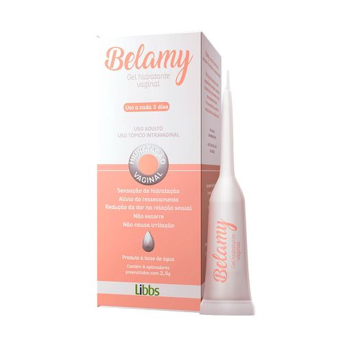 Belamy com 8 Aplicadores Gel de Uso Ginecológico Bisnaga 20g