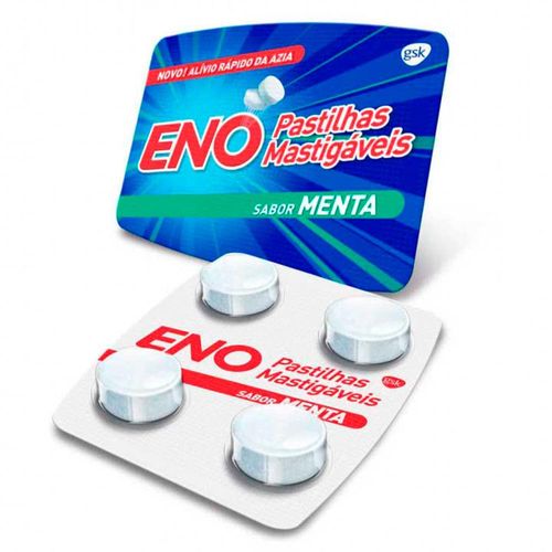 Eno Sabor Menta com 12 Blísteres com 4 Pastilhas Mastigáveis