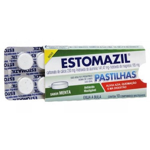 Estomazil Sabor Menta com 25 Unidades com 10 Pastilhas